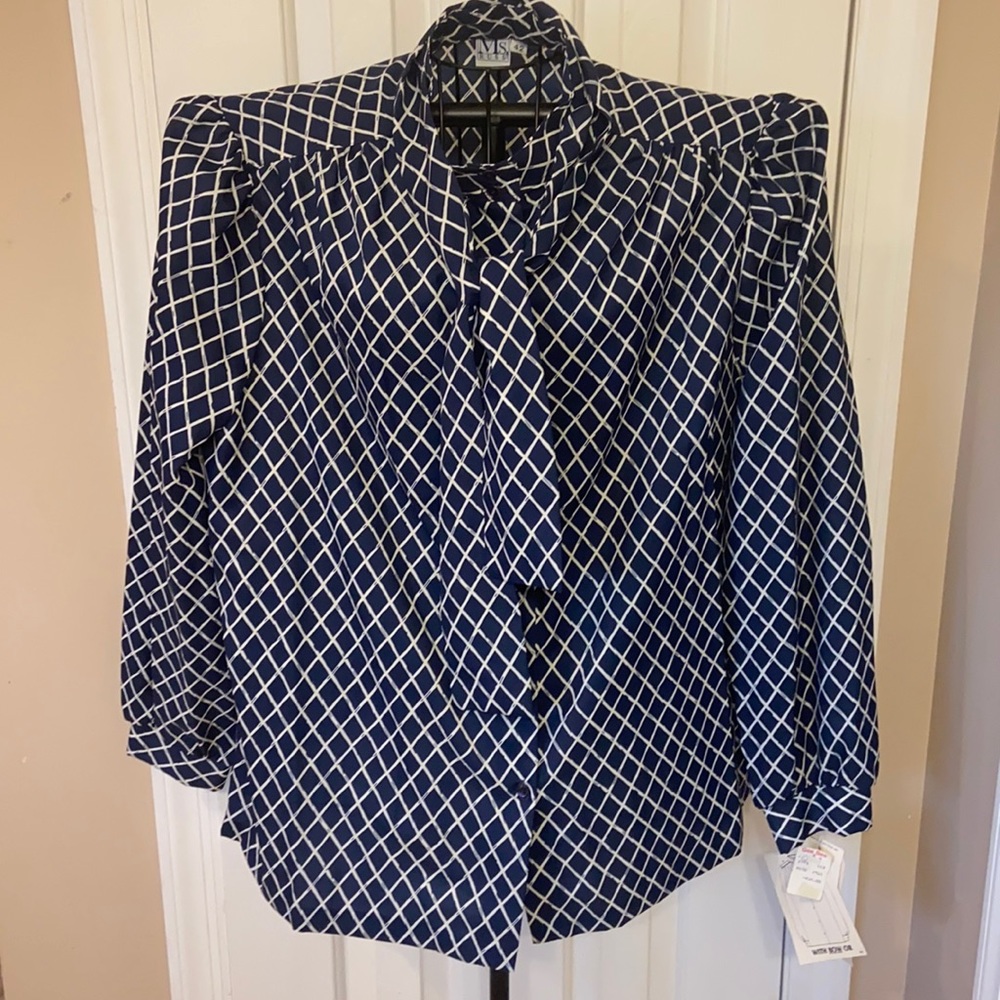 NWT Vintage MS. RUSS Blouse From Gee Bee (closed in 1993) Ladies Size 42
